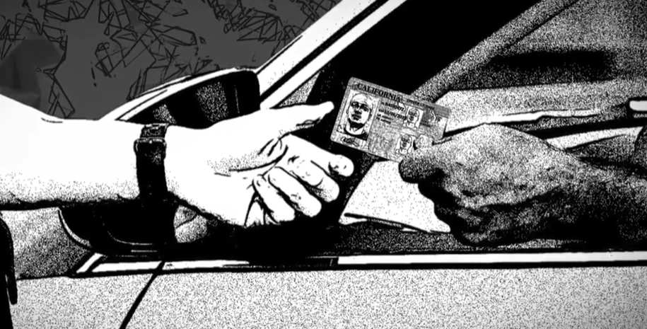 Couple walking in a park